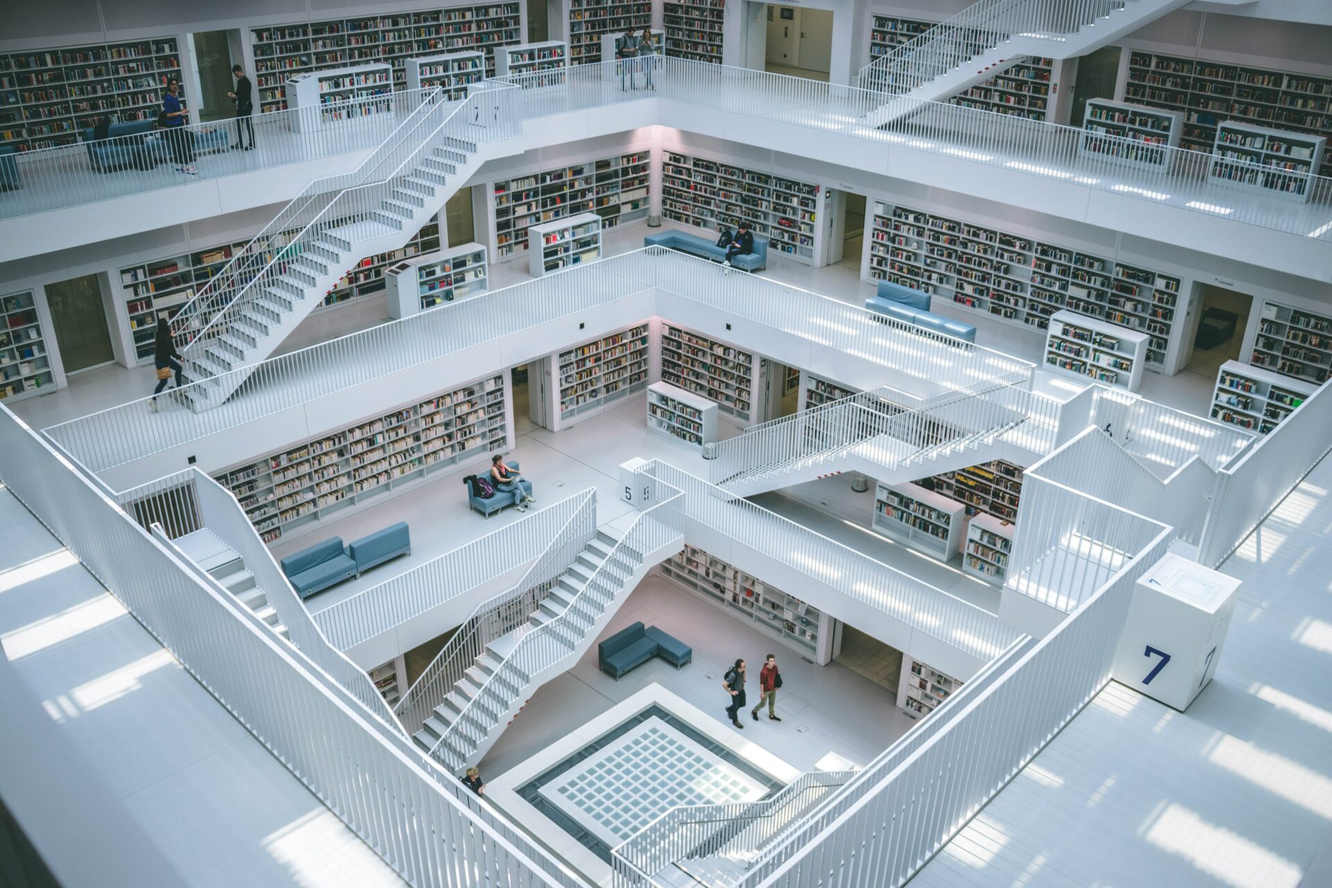 Libary of Stuttgart, photo by Gabriel Sollmann